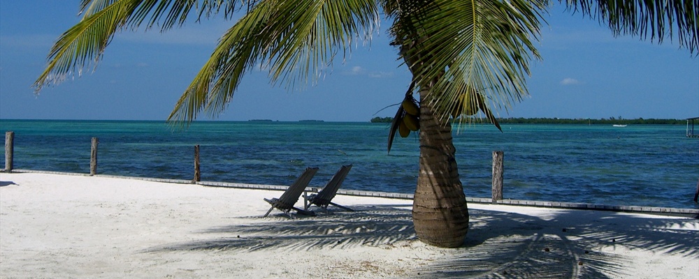 Peaceful beach scene
